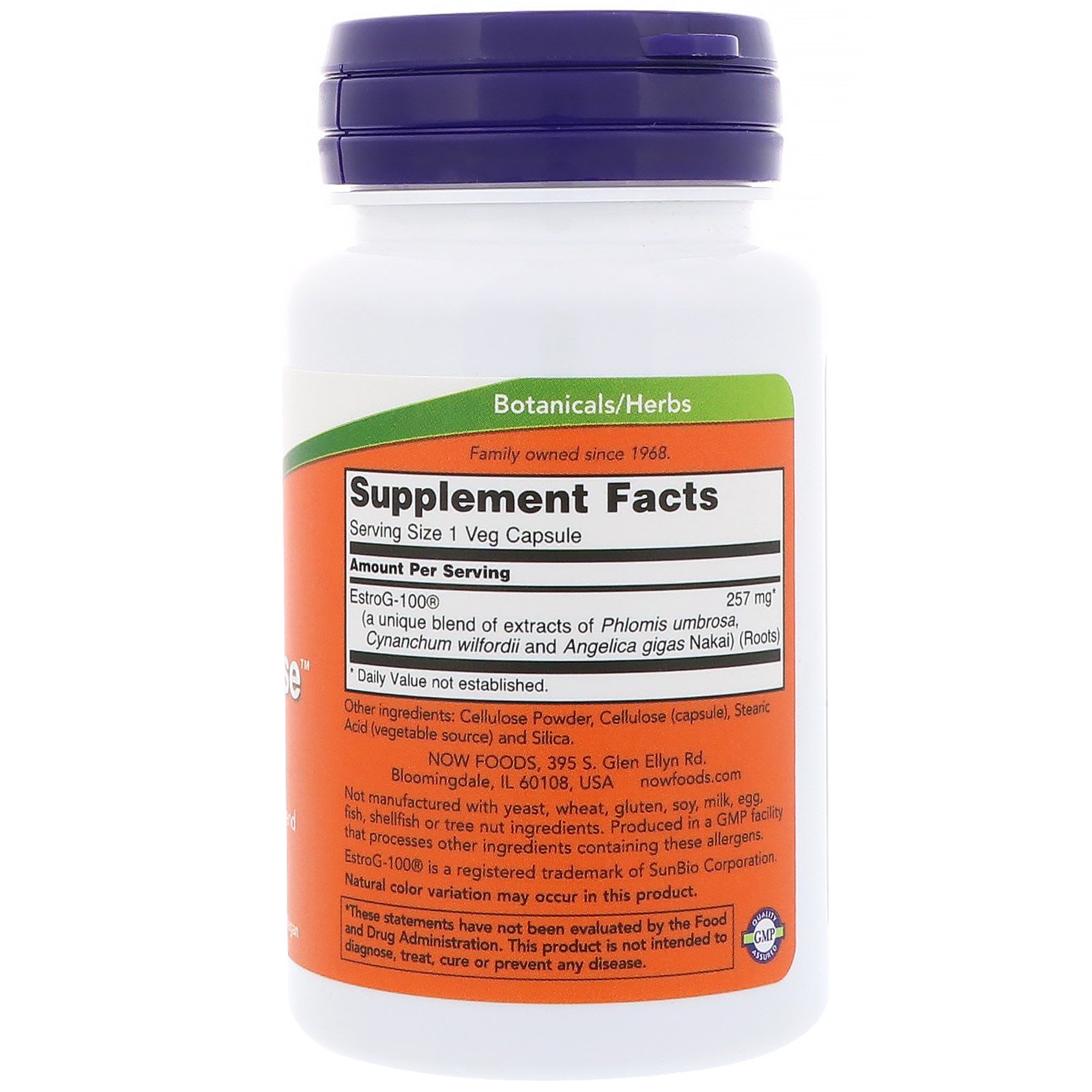 Comprar Now Foods, Herbal Pause With EstroG-100, 60 Cápsulas Vegetais - Imagem 2