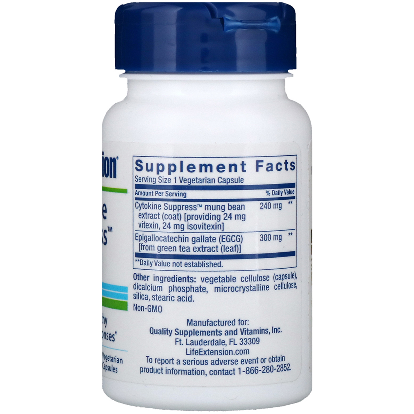 Comprar Life Extension, Cytokine Suppress with EGCG, 30 Vegetarian Capsules - Imagem 2