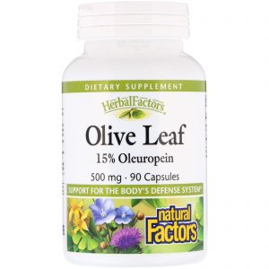 Comprar Natural Factors, Folha de Oliva, 500 mg, 90 Cápsulas