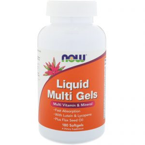 Comprar Now Foods, Géis com Multivitamínicos Líquidos, 180 Cápsulas Softgel