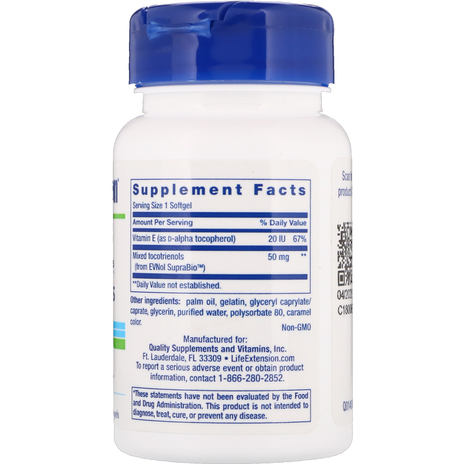 Comprar Life Extension, Tocotrienóis Super Absorvíveis, 60 Cápsulas Softgel - Imagem 2