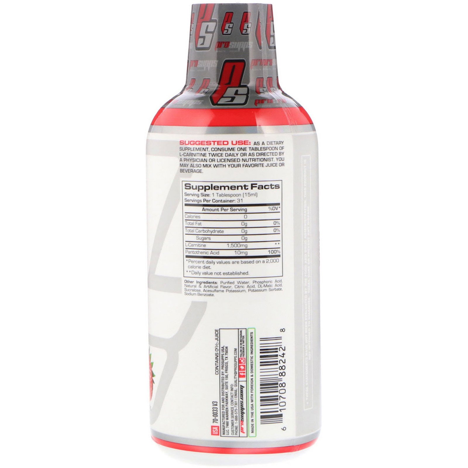 Comprar ProSupps, L-Carnitina 1500, Baga, 473 ml (16 fl oz) - Imagem 2