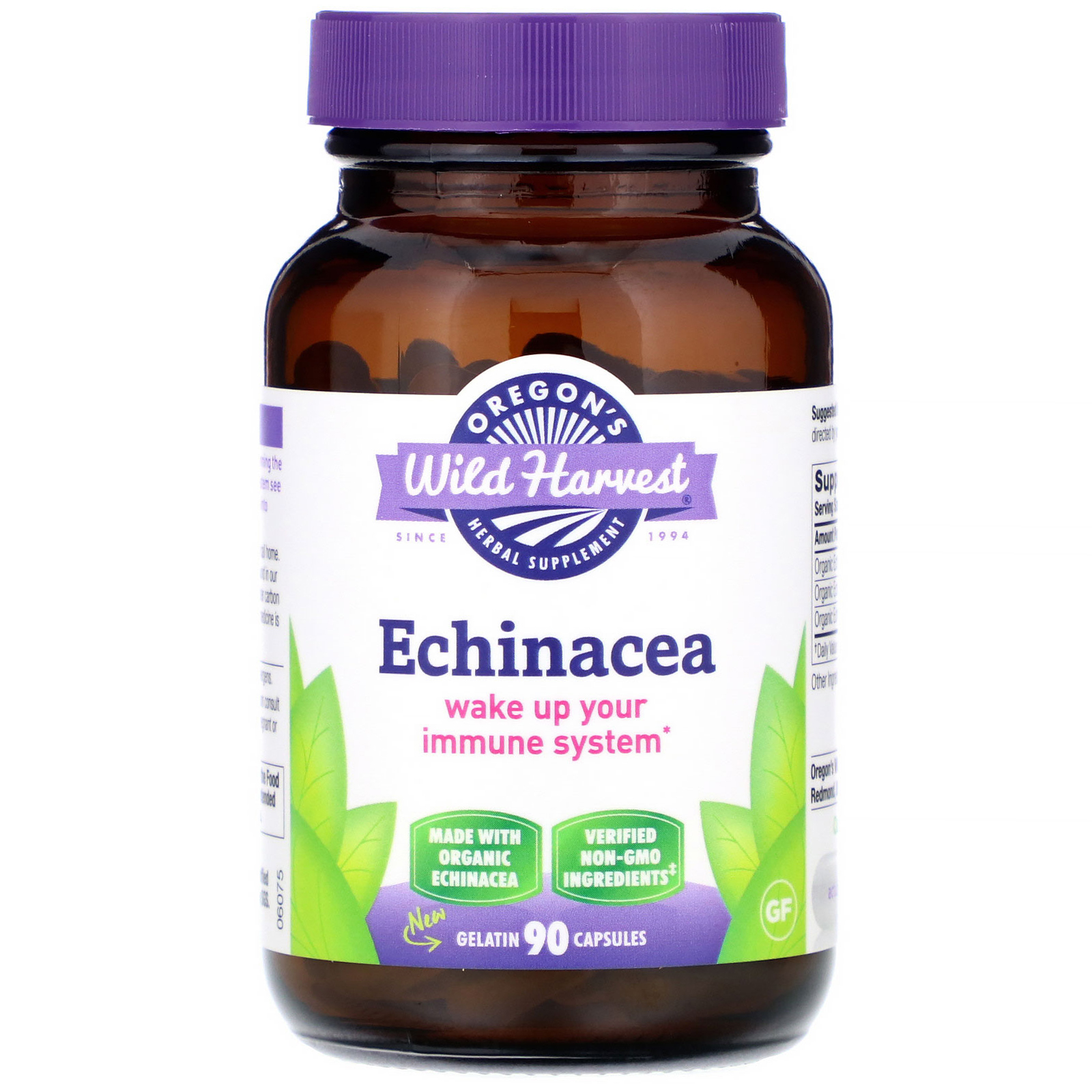 Comprar Oregon's Wild Harvest, Echinacea, 90 Gelatin Capsules