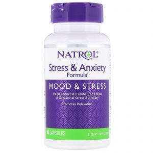 Comprar Natrol, Fórmula Para Estresse e Ansiedade, 90 Cápsulas