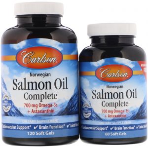 Comprar Carlson Labs, Norwegian, Salmon Oil Complete, 120 + 60 Free Soft Gels