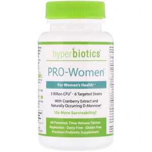 Comprar Hyperbiotics, PRO-Women, 5 Billion CFU, 60 Time-Release Tablets