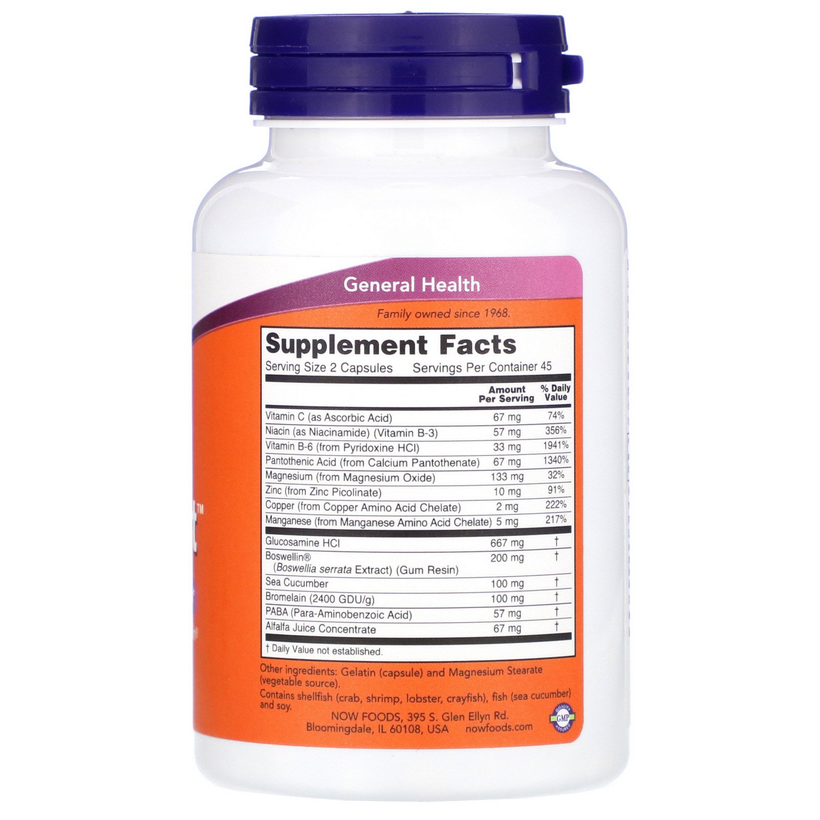 Comprar Now Foods, Joint Support, 90 Cápsulas - Imagem 2