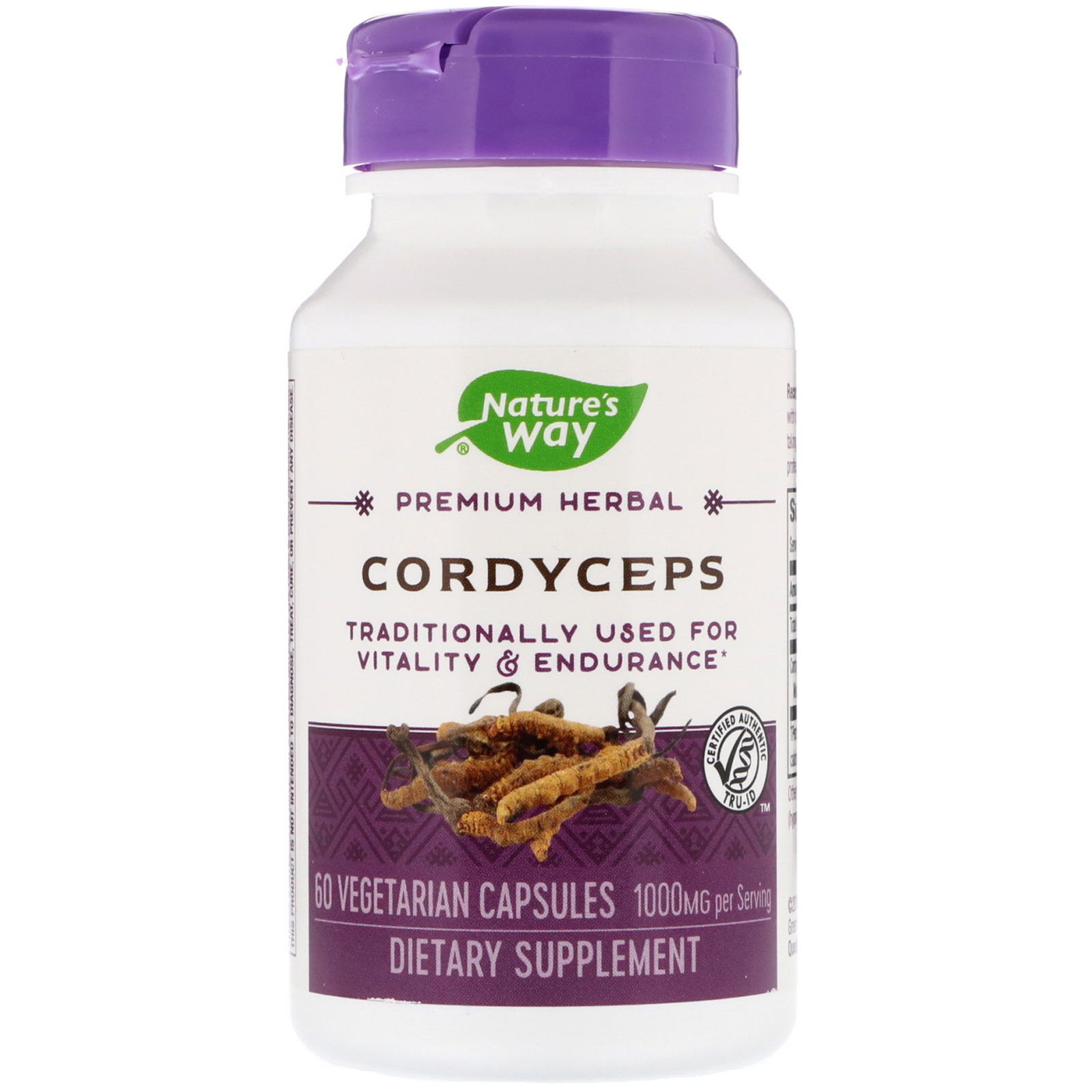 Comprar Nature's Way, Cordyceps, 1,000 mg, 60 Vegetarian Capsules