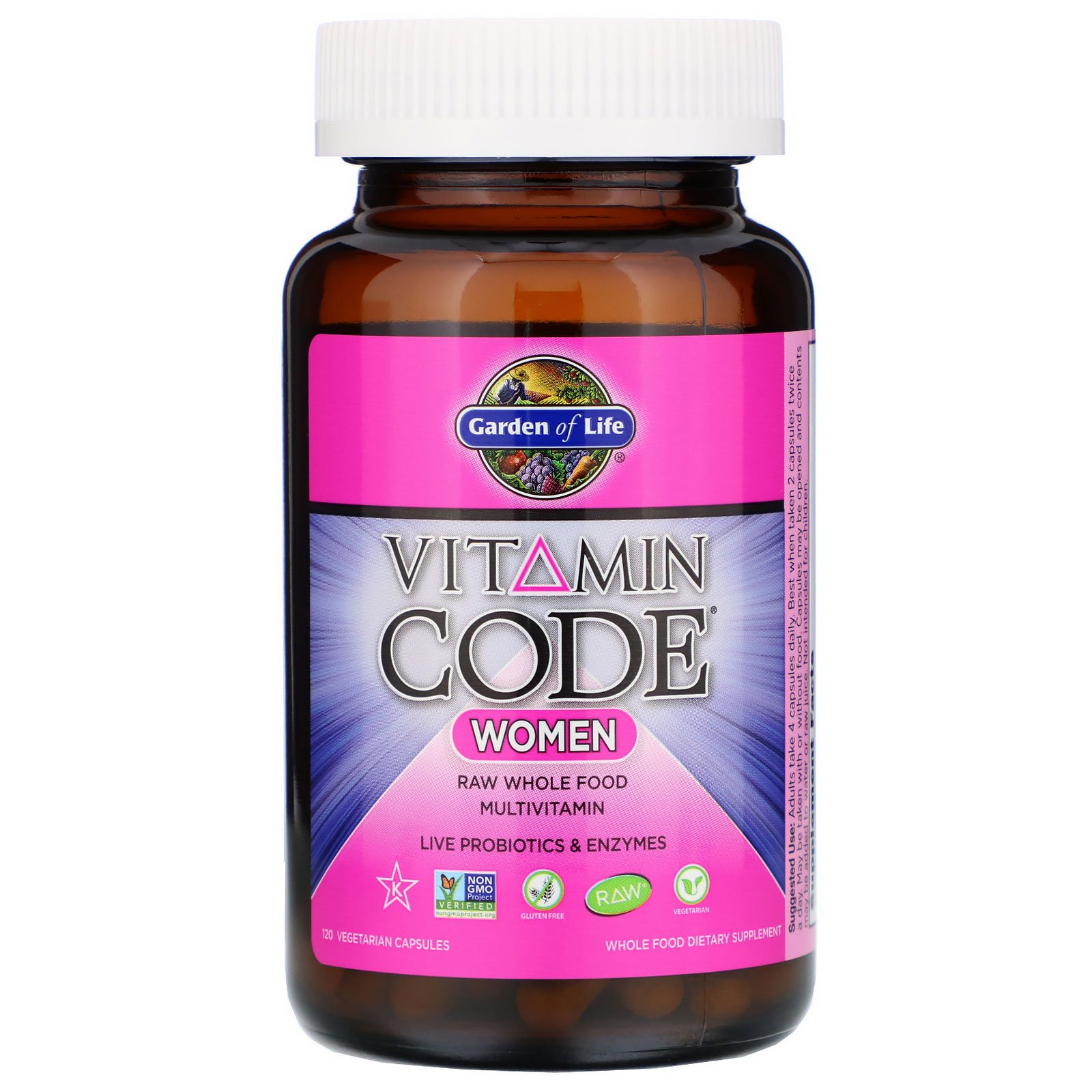 Comprar Garden of Life, Vitamin Code, Women, 120 Cápsulas Vegetais - Imagem 3