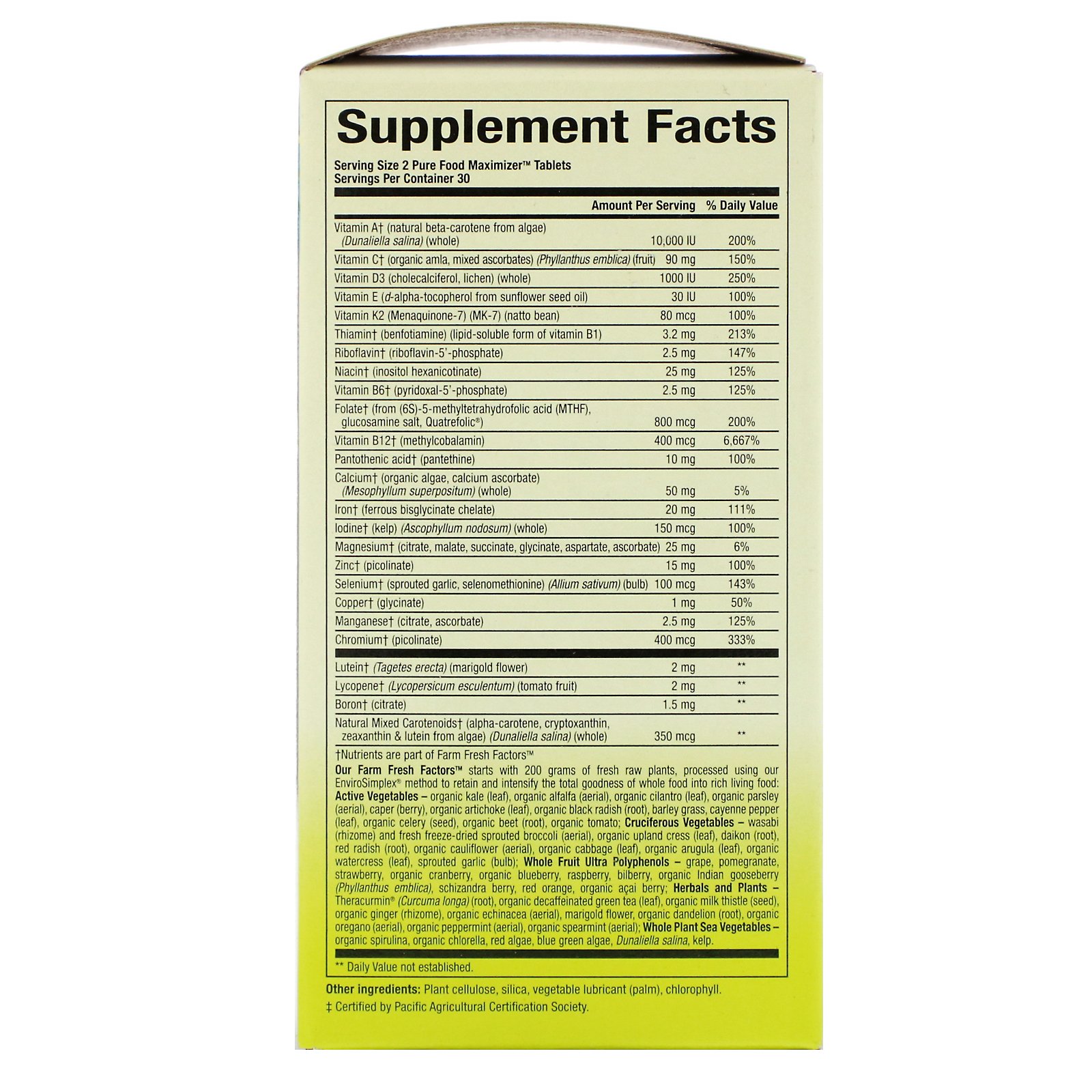 Comprar Natural Factors, Terra e Mar Integrais, Multivitamínico e Multimineral Para Mulheres, 60 Comprimidos - Imagem 2