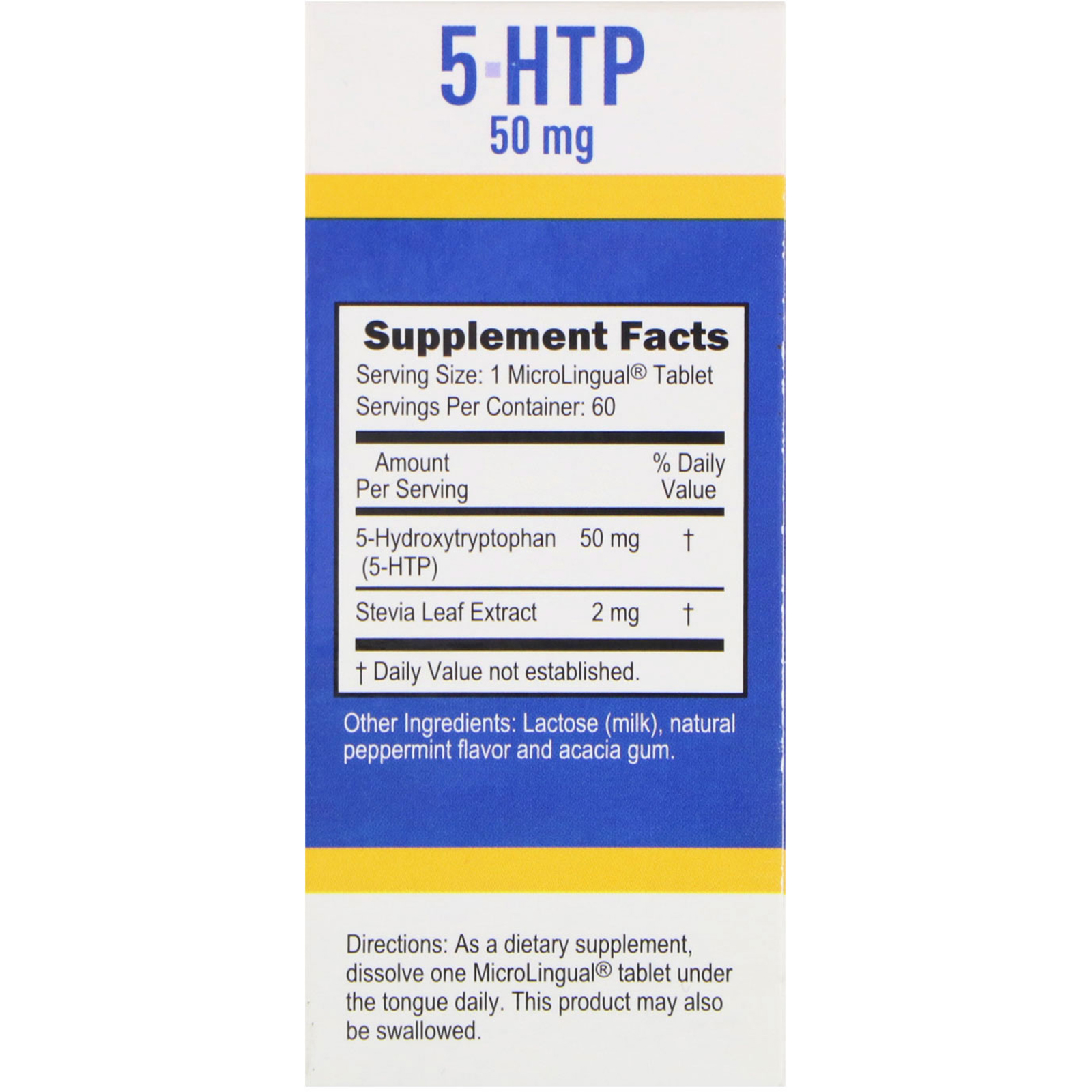 Comprar Superior Source, 5-HTP, 50 mg, 60 Tabletes Microlinguais Dissolvem Instantaneamente - Imagem 2