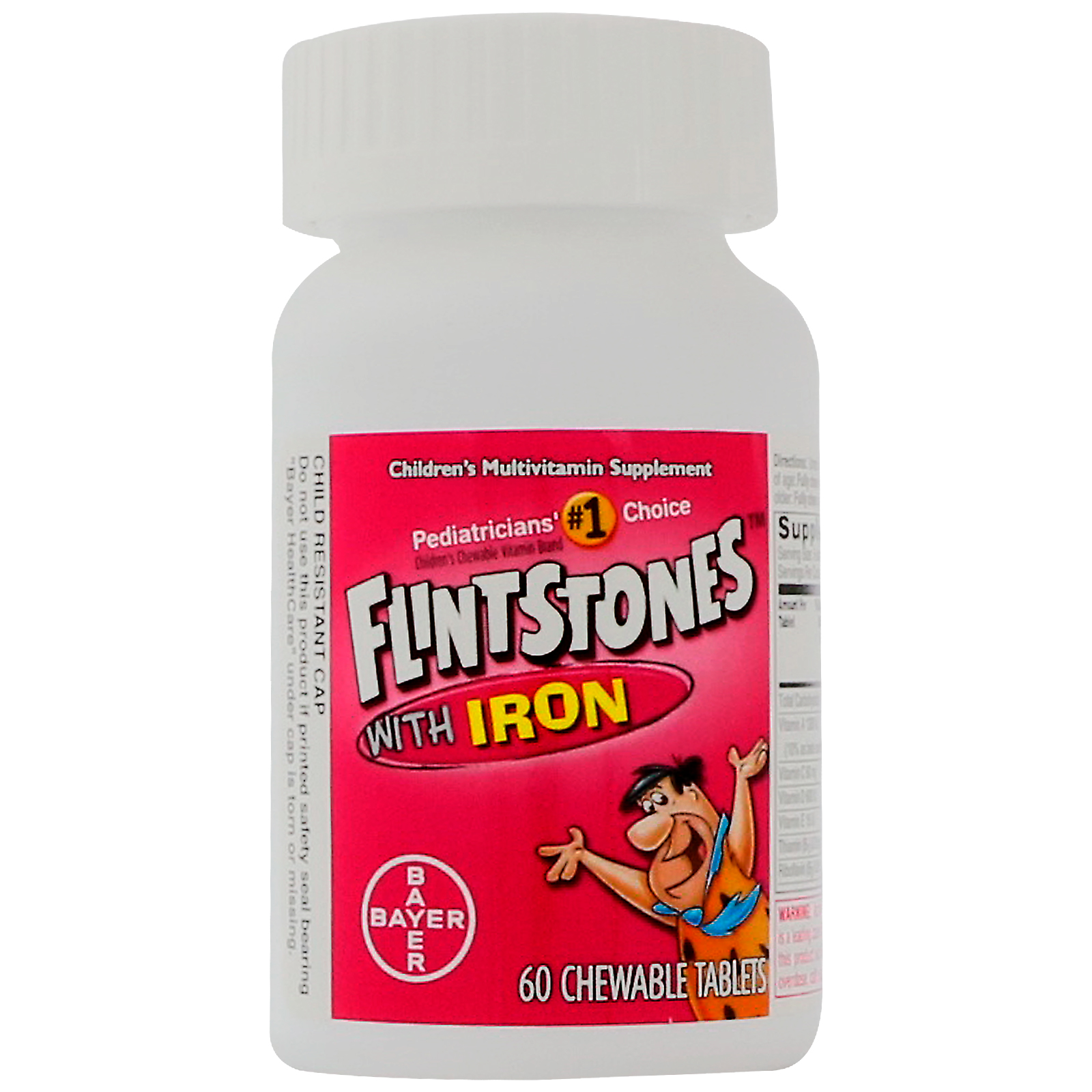 Comprar Flintstones, Suplemento Multivitamínico com Ferro para Crianças, Sabor de Frutas, 60 Comprimidos Mastigáveis - Imagem 3