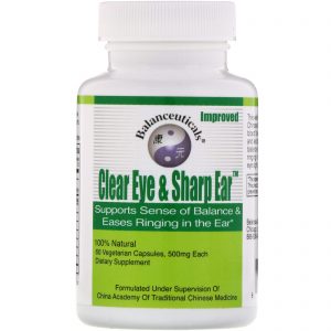 Comprar Balanceuticals, Clear Eye & Sharp Ear, 500 mg, 60 Vegetarian Capsules