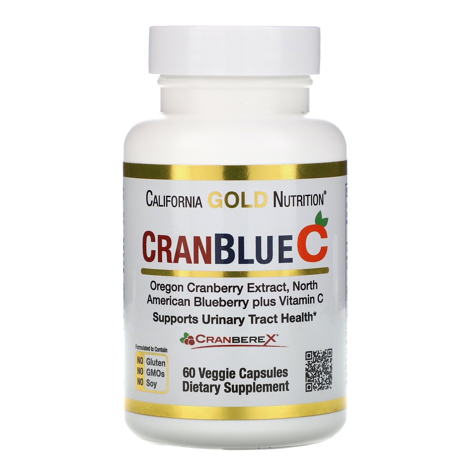 Comprar California Gold Nutrition, CranBlueC, Cranberry, Mirtilo, Vitamina C, 60 Cápsulas Vegetarianas