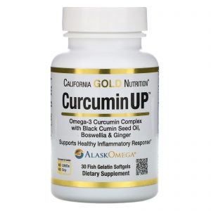 Comprar California Gold Nutrition, CurcuminUP, Complexo Ômega 3 de Curcumina, Suporte Contra Inflamação, 30 Cápsulas Softgel de Gelatina de Peixe