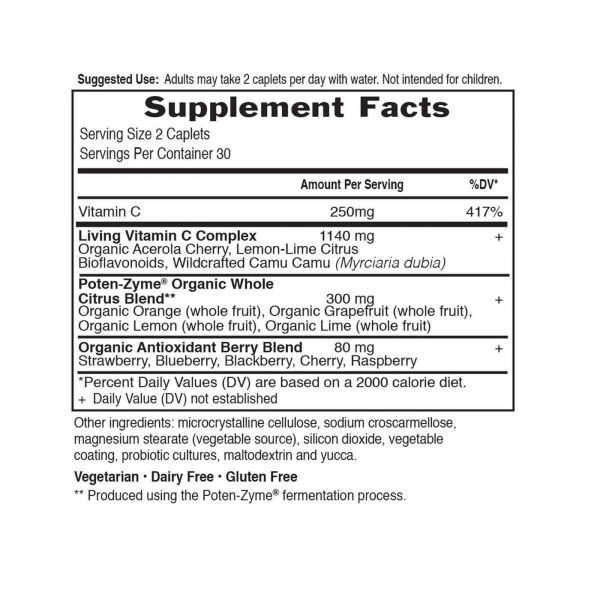Comprar Garden of Life, Living Vitamin C™ - 60 Cápsulas - Imagem 4