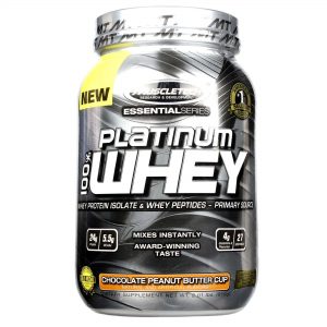 Comprar MuscleTech, Platinum 100% Whey - Manteiga de Amendoim e Chocolate - 910g (2 lbs)
