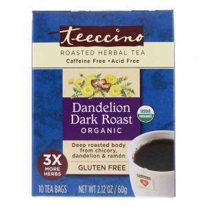 Comprar Teeccino Roasted Herbal Tea, Dente-de-leão Assado Escuro - 10 Saquinhos de Chá