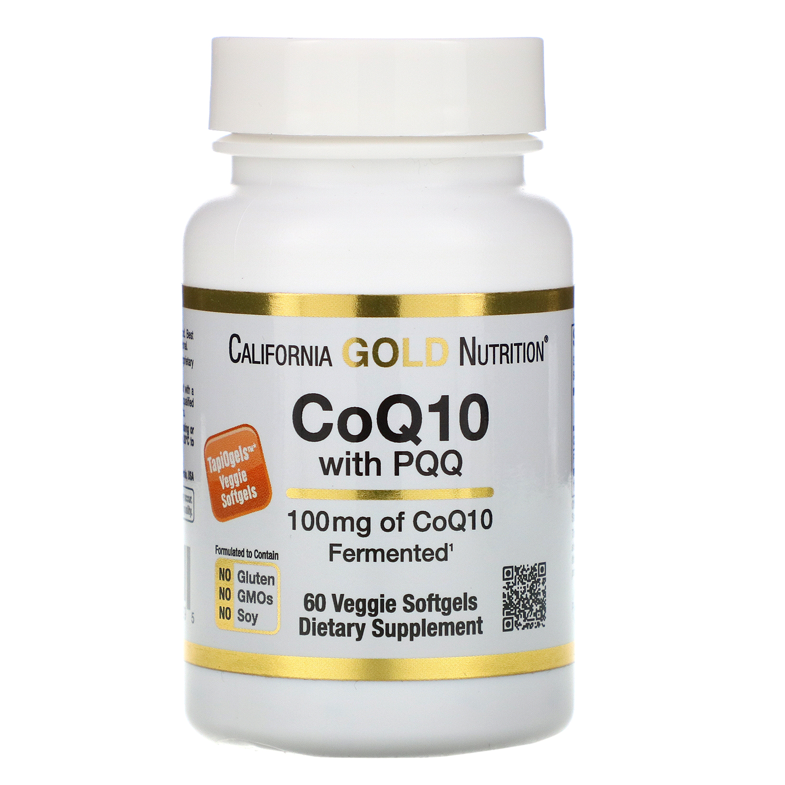Comprar California Gold Nutrition, CoQ10 100 mg com PQQ 10 mg, 60 Softgels Vegetais