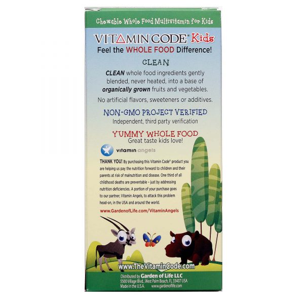 Comprar Garden of Life, Multivitamínico Infantil Vitamin Code, Frutas Vermelhas - 60 Comprimidos Mastigáveis - Imagem 4