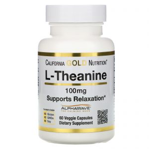 Comprar California Gold Nutrition, L-Teanina, AlphaWave, Apoia o Relaxamento, Foco na Calma, 100 mg, 60 Cápsulas Vegetais