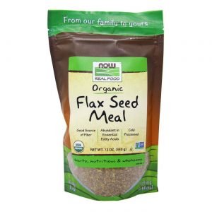 Comprar Now Foods, Farinha Orgânica de Sementes de Linho - 340 g