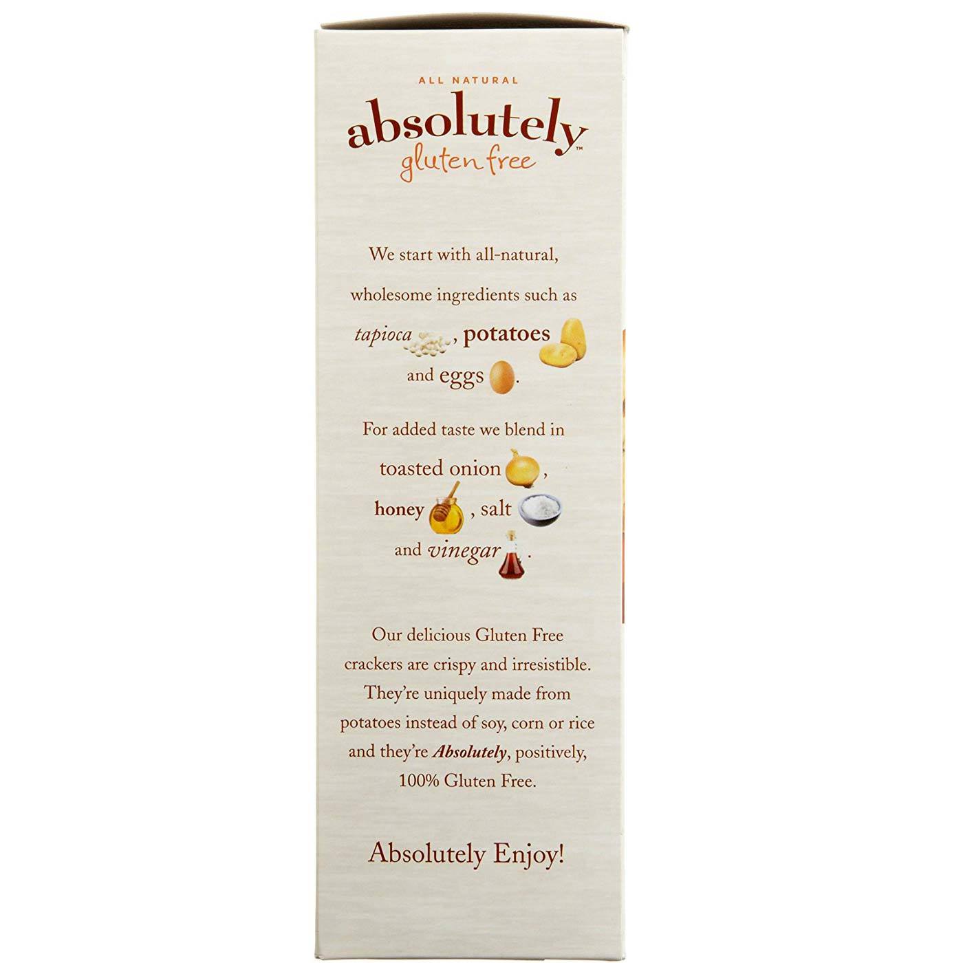 Comprar Biscoito Absolutamente sem glúten (6 pacotes) Cebola torrada 125g - Imagem 3