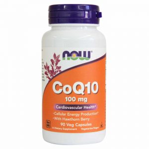 Comprar CoQ10 100 mg com Baga de Espinheiro Now Foods 90 Cápsulas Vegetarianas