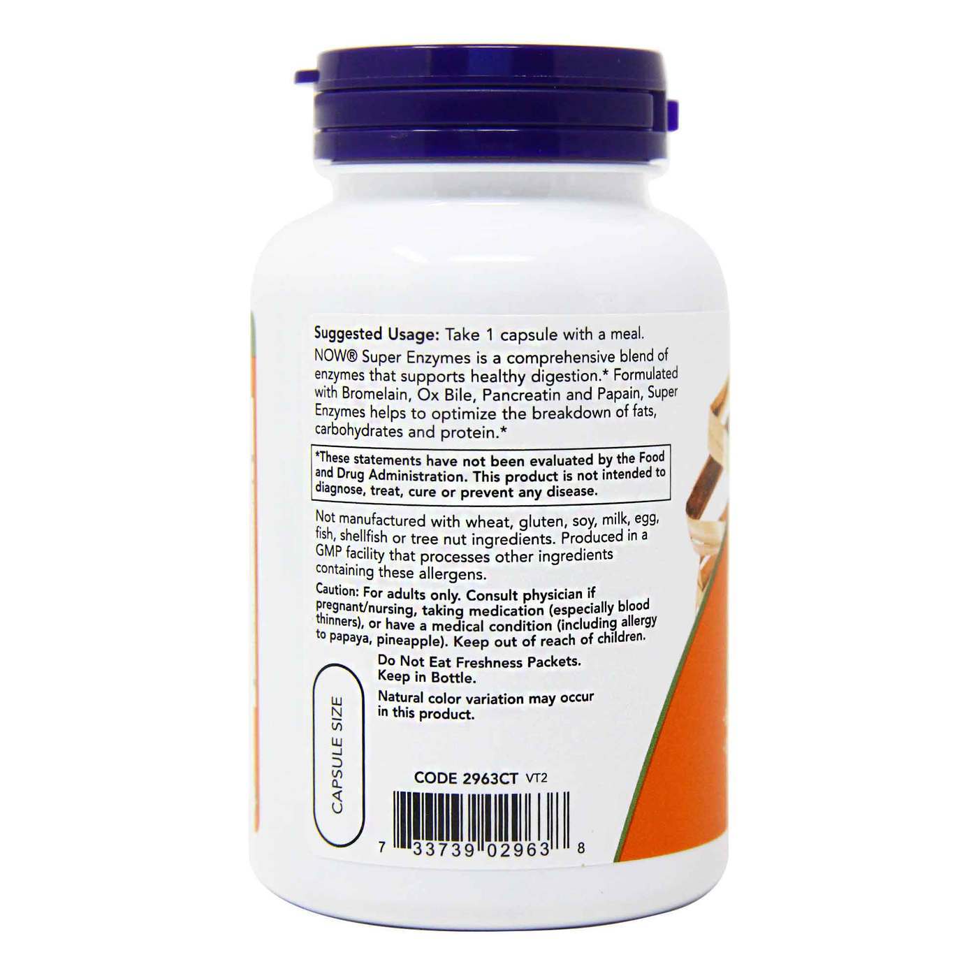 Comprar Now Foods, Super Enzima - 90 Cápsulas - Imagem 2