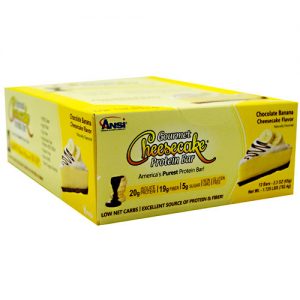 Comprar ANSI Gourmet Cheesecake Barra de Proteína, Banana de chocolate - 12 Barras