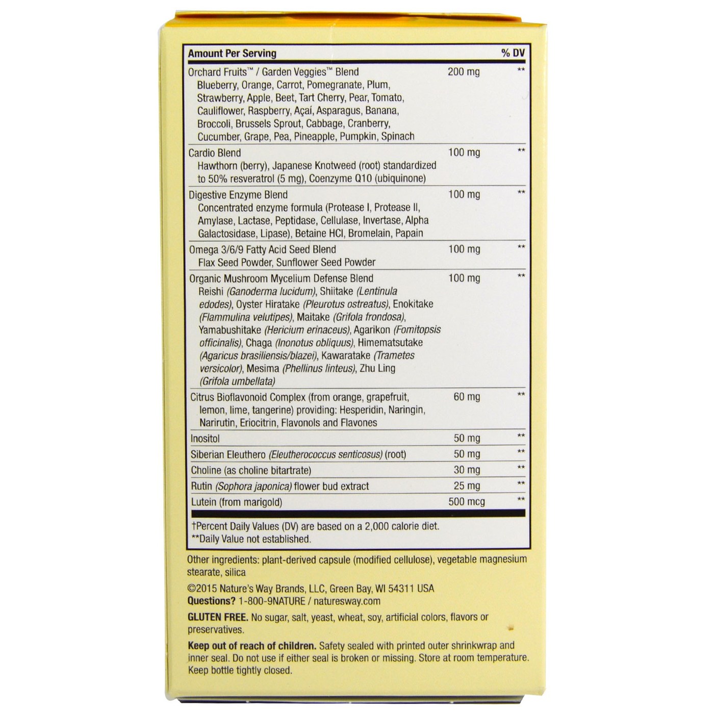 Comprar Nature's Way Alive! Multivitamínico Max Potency - 90 Cápsulas Vegetarianas - Imagem 3