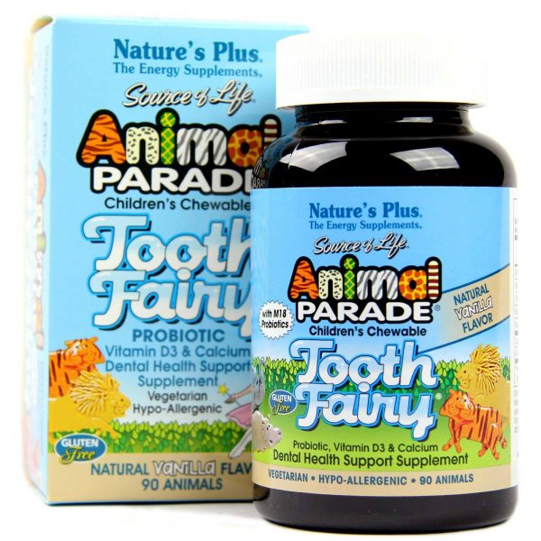 Comprar Nature's Plus, Animal Parade® Probiótico Fada do Dente, Baunilha - 90 Mastigáveis - Imagem 4
