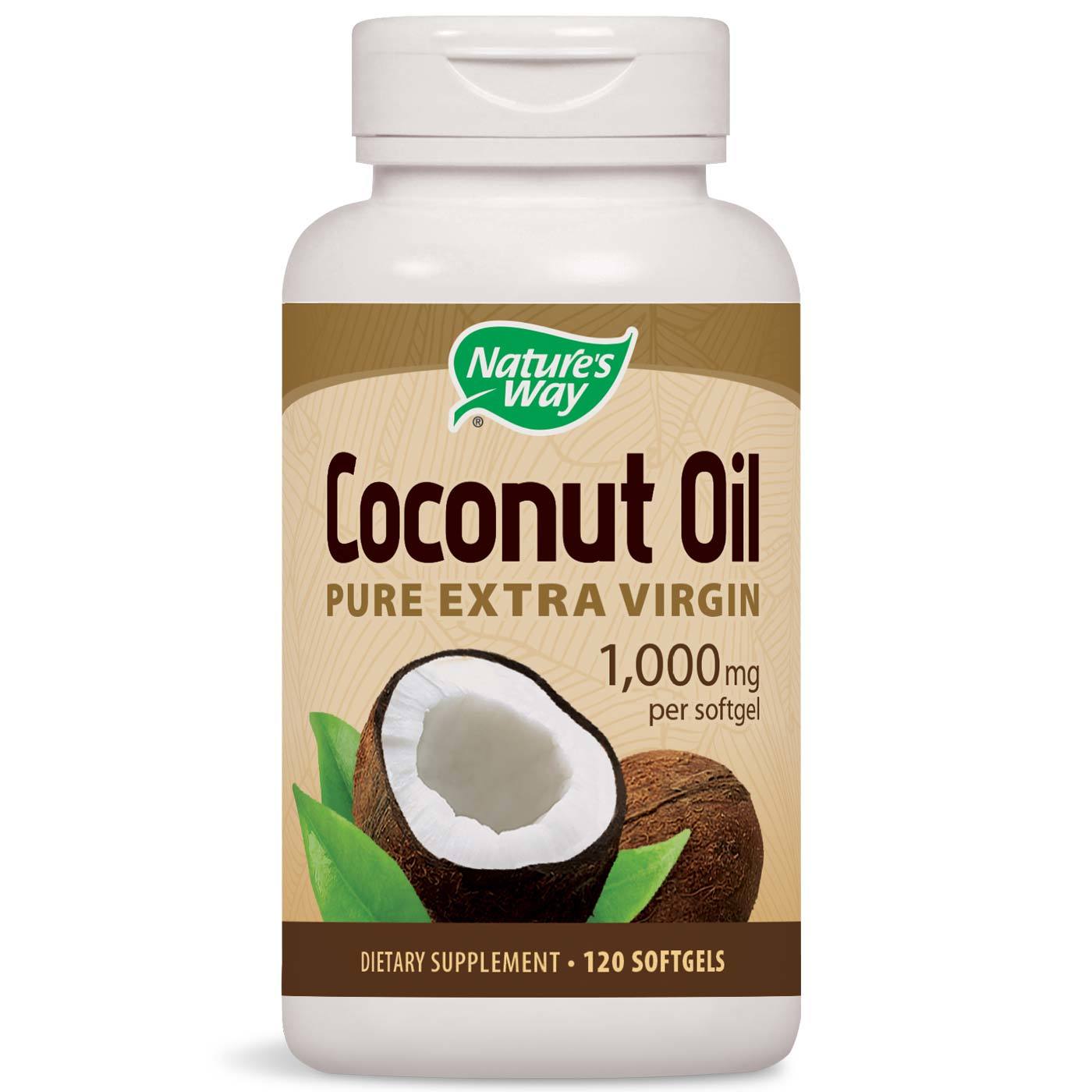 Comprar Nature's Way, Óleo de Coco 1000 mg - 120 Cápsulas