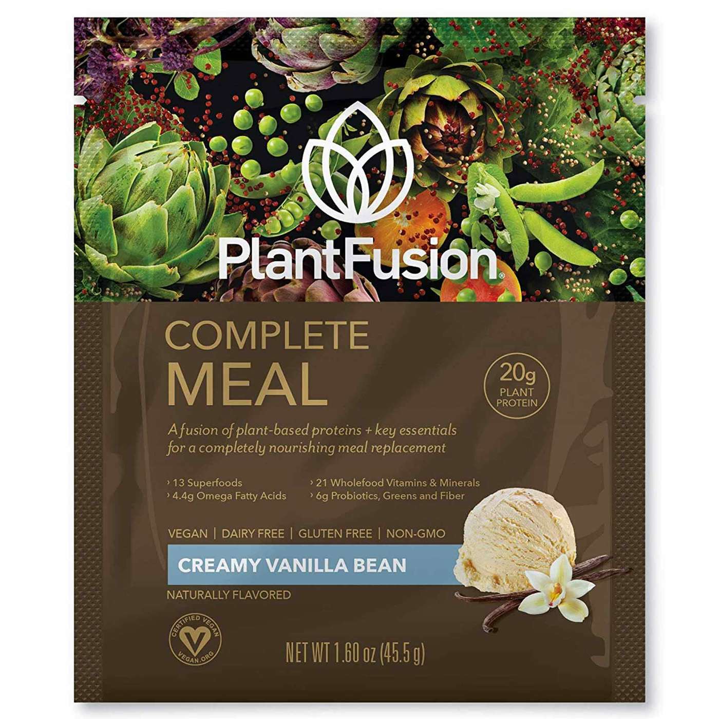 Comprar Plantfusion Proteína Completa de Plantas de Refeição - Feijão de Baunilha - 12 - Pacotes de 1,60 oz - Imagem 3