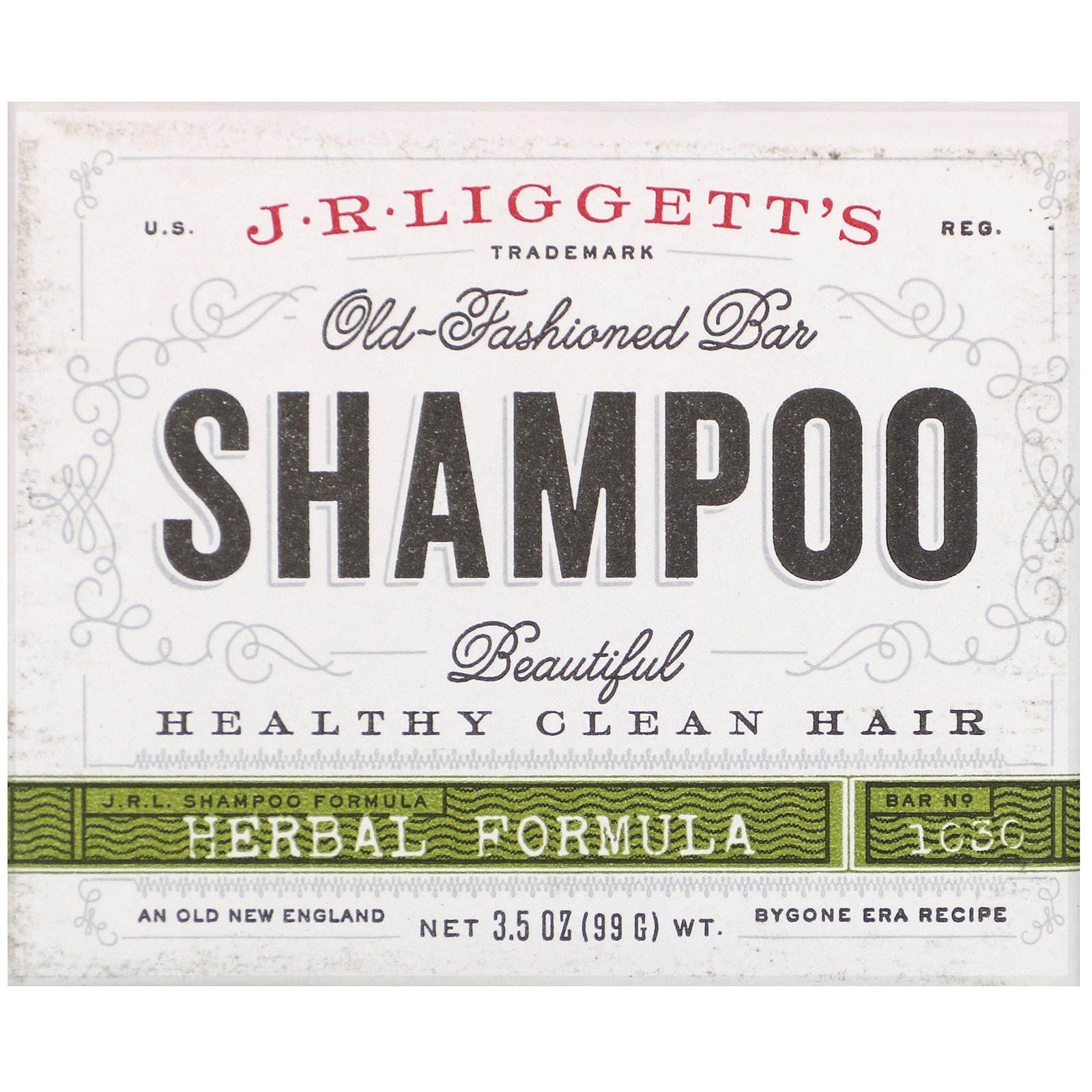 Comprar J.R. Liggett's, Old Fashioned Shampoo Bar, Herbal Formula, 3.5 oz (99 g)