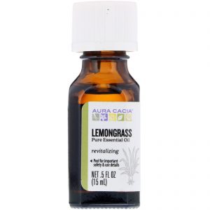 Comprar Aura Cacia, Pure Essential Oil, Lemongrass, .5 fl oz (15 ml)