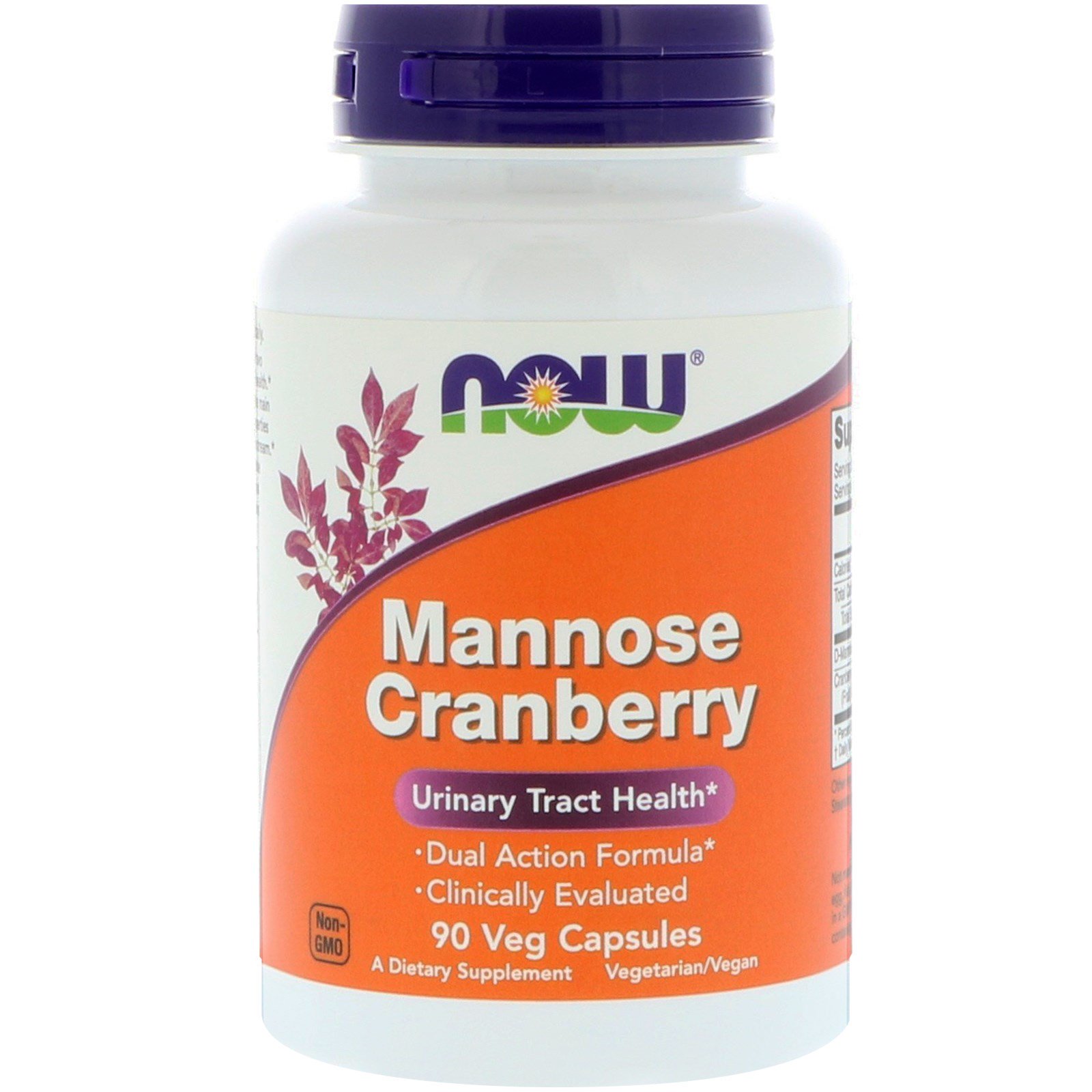 Comprar Now Foods, Manose de Cranberry, 90 cápsulas vegetais