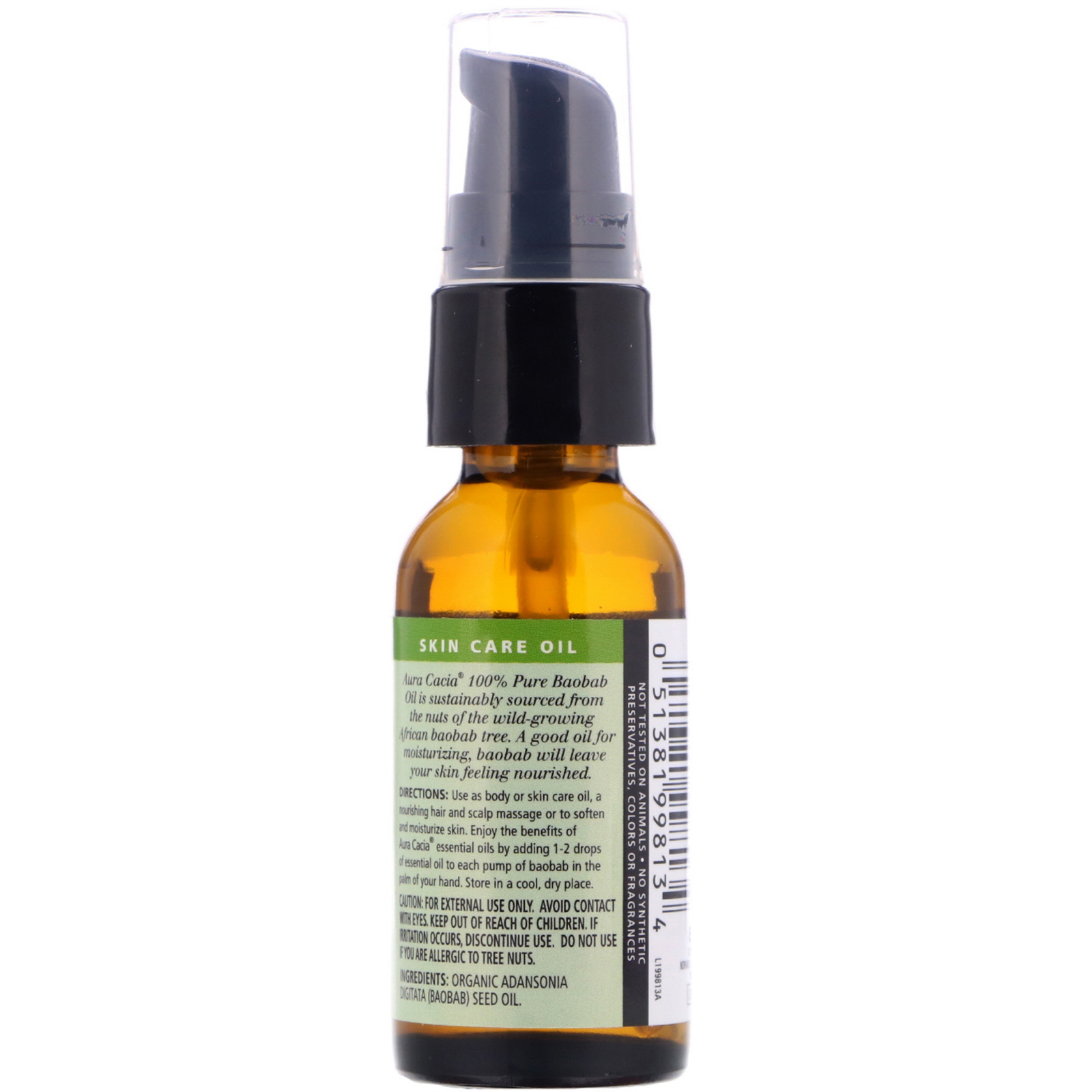 Comprar Aura Cacia, Organic Baobab Oil, Skin Care Oil, 1 fl oz (30 ml) - Imagem 2