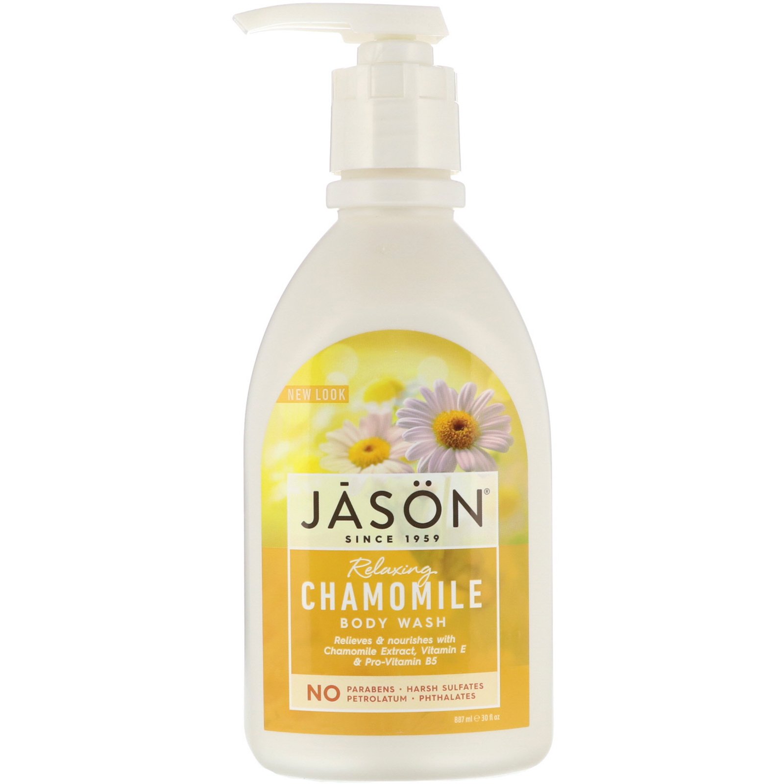 Comprar Jason Natural, Body Wash, Relaxing Chamomile, 30 fl oz (887 ml)