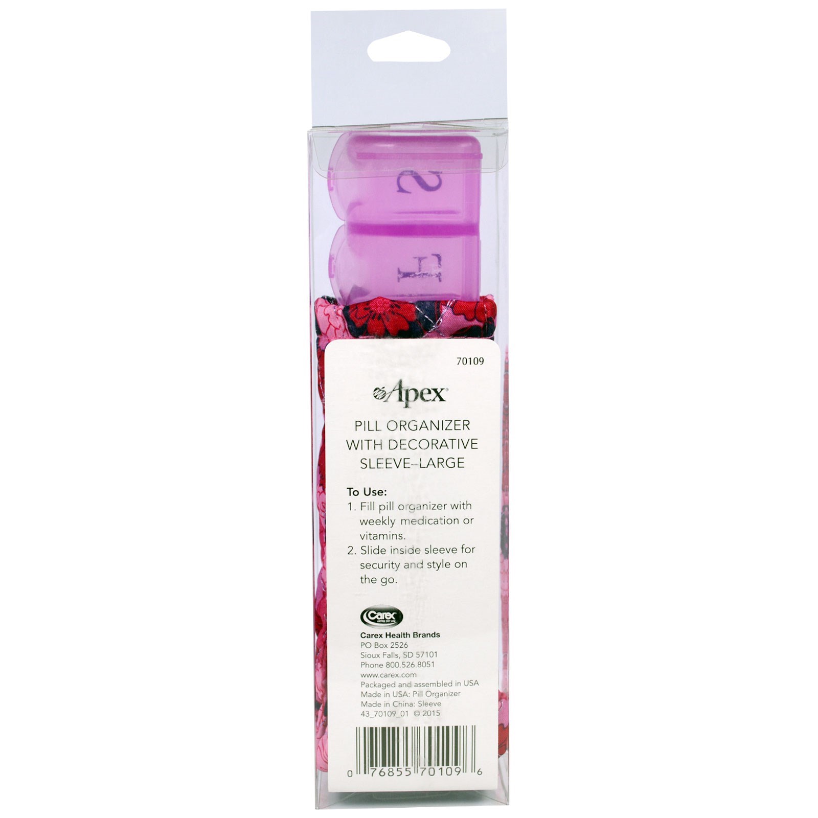 Comprar Apex, Organizador De Remédios Com Capa Decorativa, Grande, 1 unidade - Imagem 3