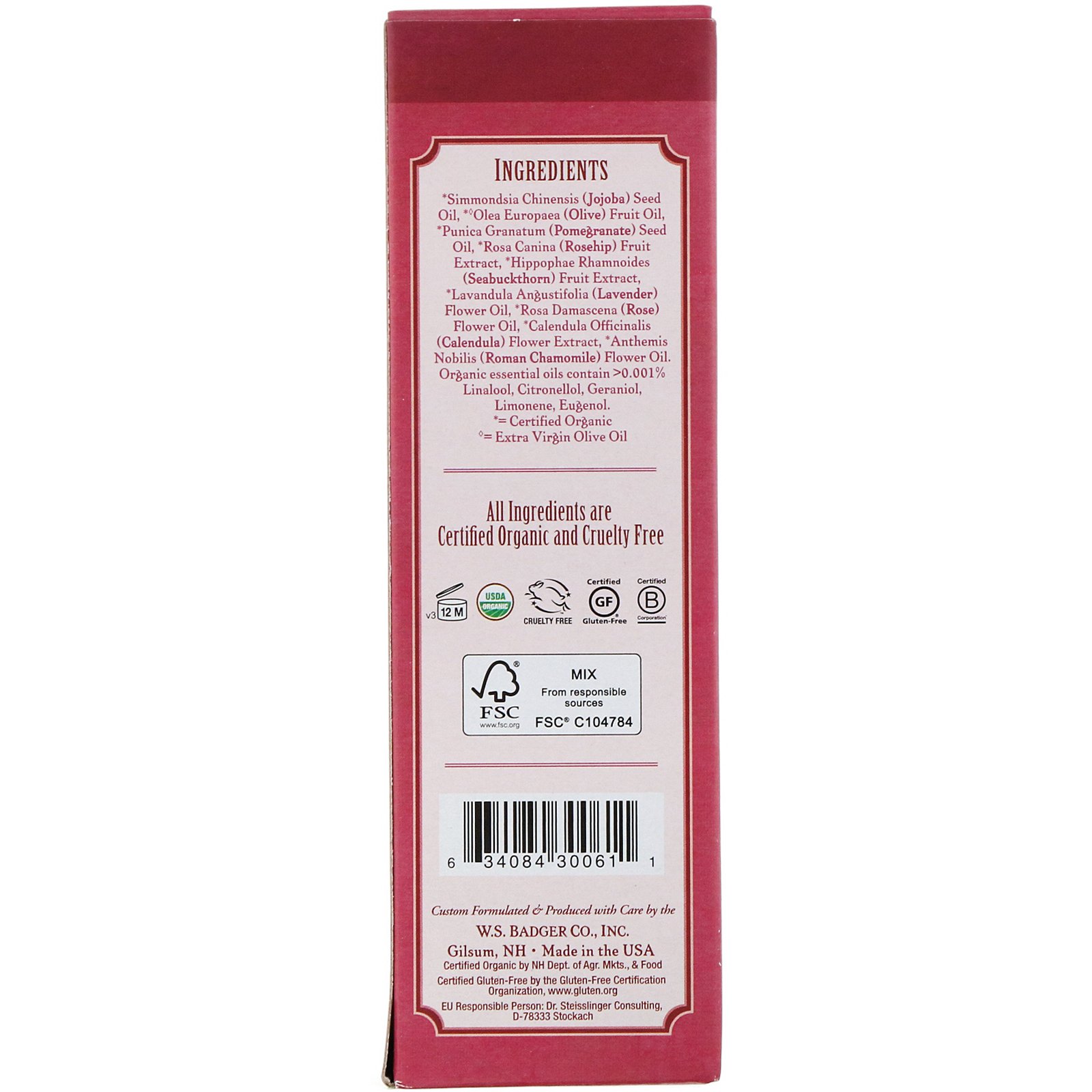 Comprar Badger Company, Óleo Corporal Antioxidante, Rosa Damasco, 4 fl oz (118 ml) - Imagem 2
