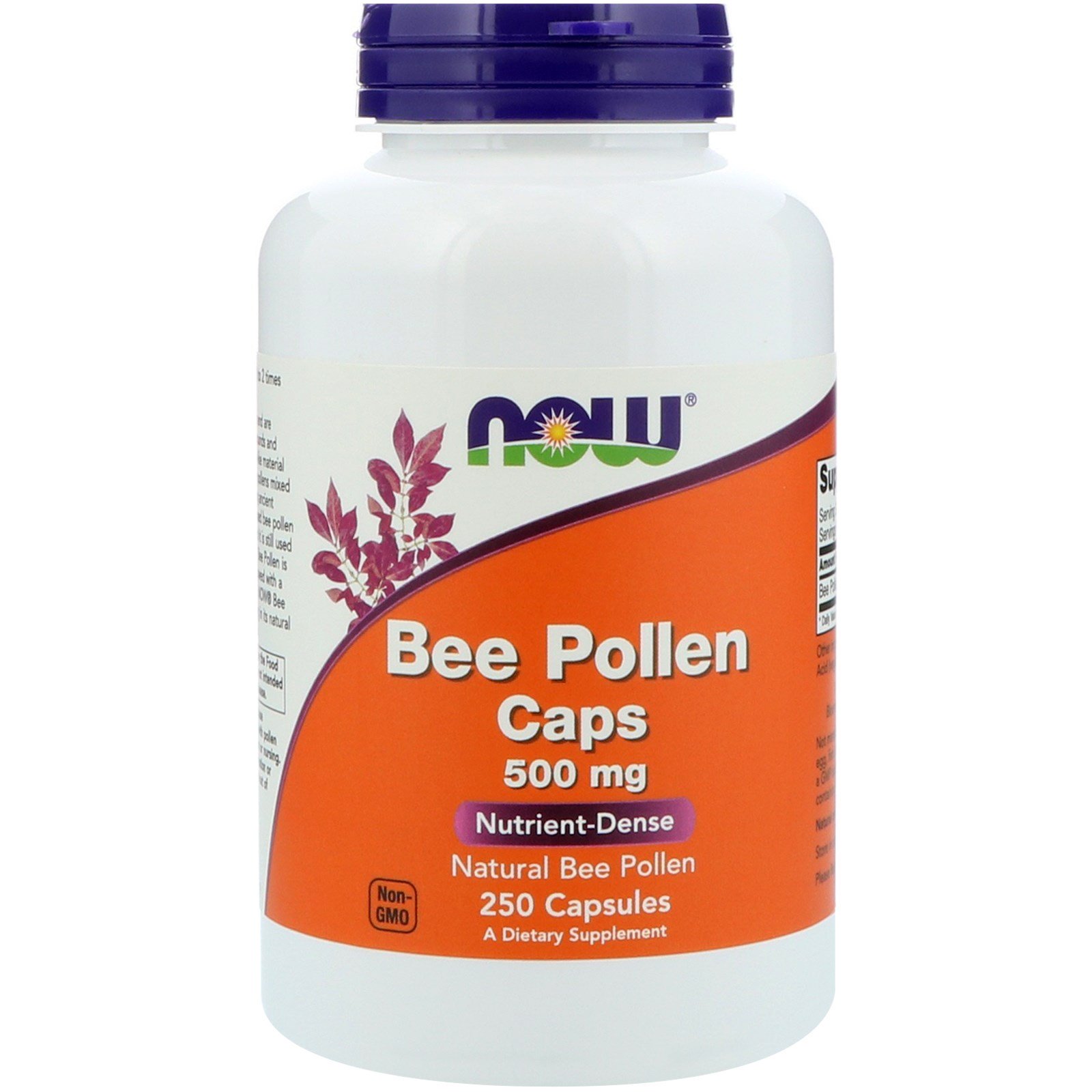 Comprar Now Foods, Cápsulas Pólen de Abelha, 500 mg, 250 Cápsulas