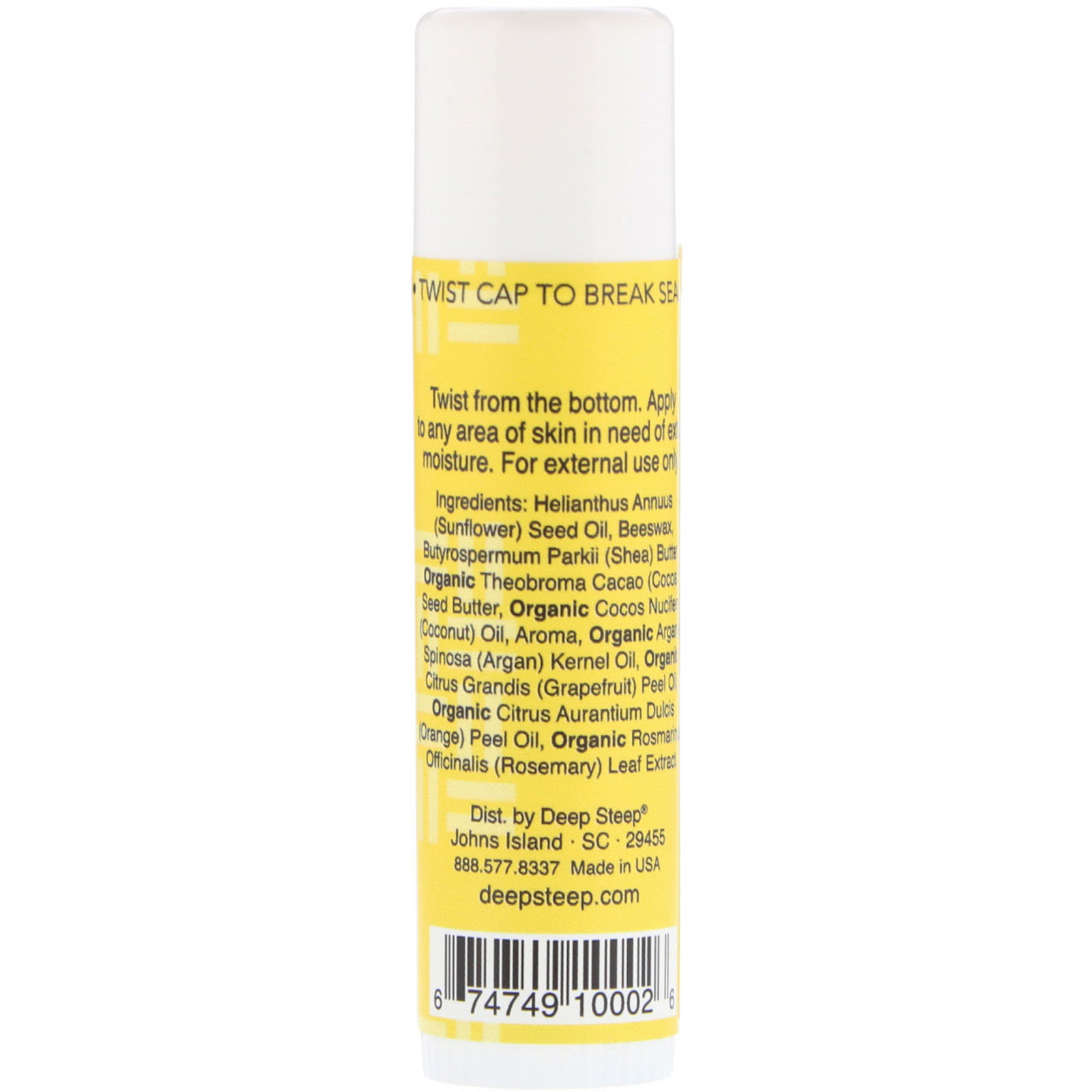 Comprar Deep Steep, Moisture Stick Body Balm, Grapefruit Bergamot, .5 oz (15 g) - Imagem 2