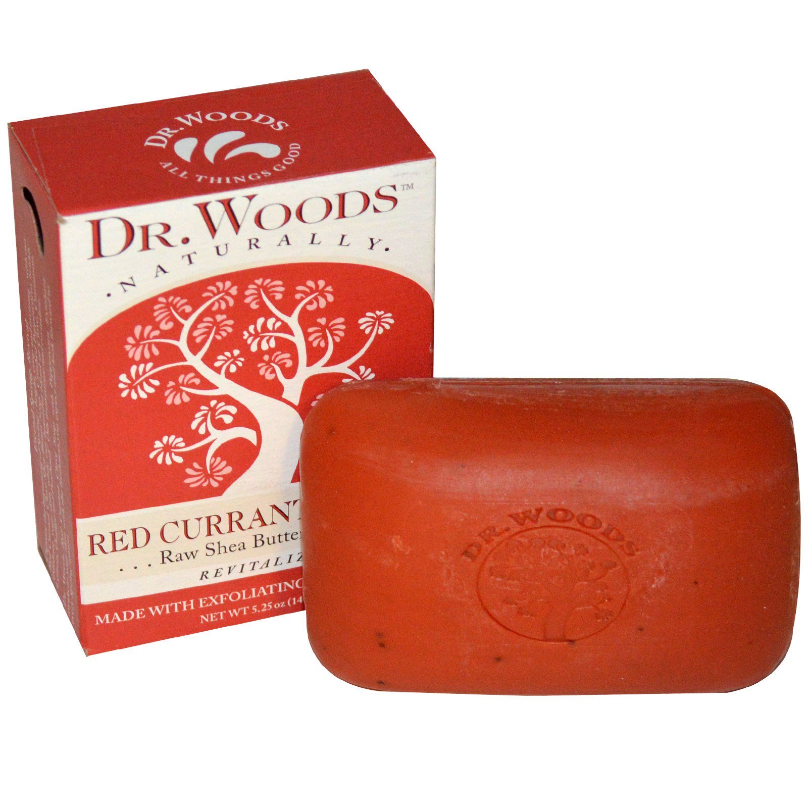 Comprar Dr. Woods, Sabonete Bruto de Manteiga de Karité, Cravo-da-índia de Corinto Vermelho, 5.25 oz (149 g)