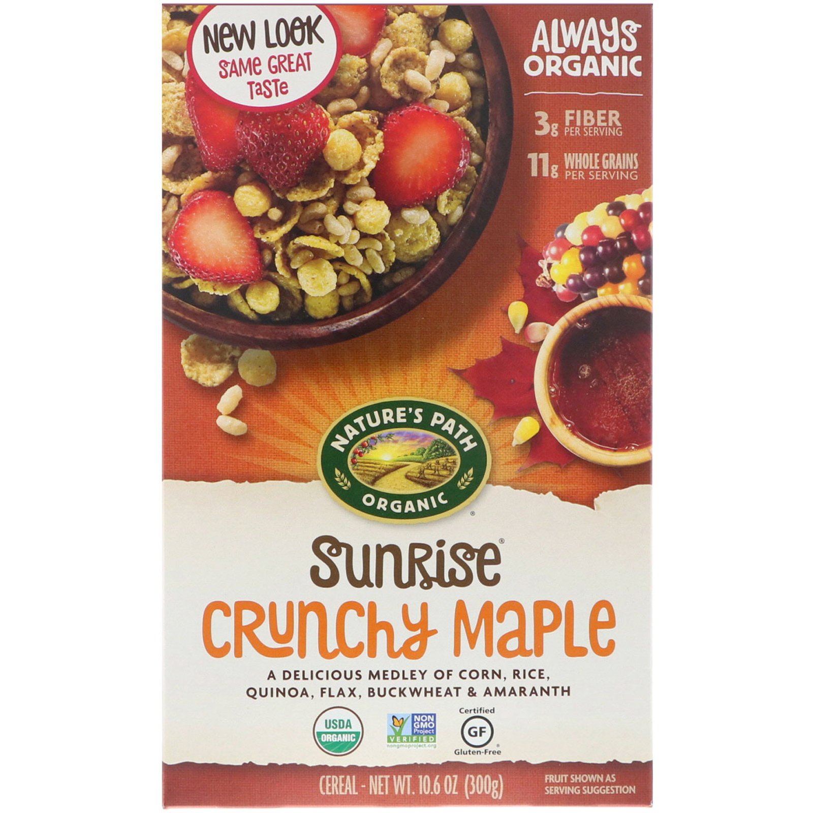 Comprar Nature's Path, Orgânico, Cereal de Bordo Crocante Sunrise, Sem Glúten, 300 g (10,6 oz)