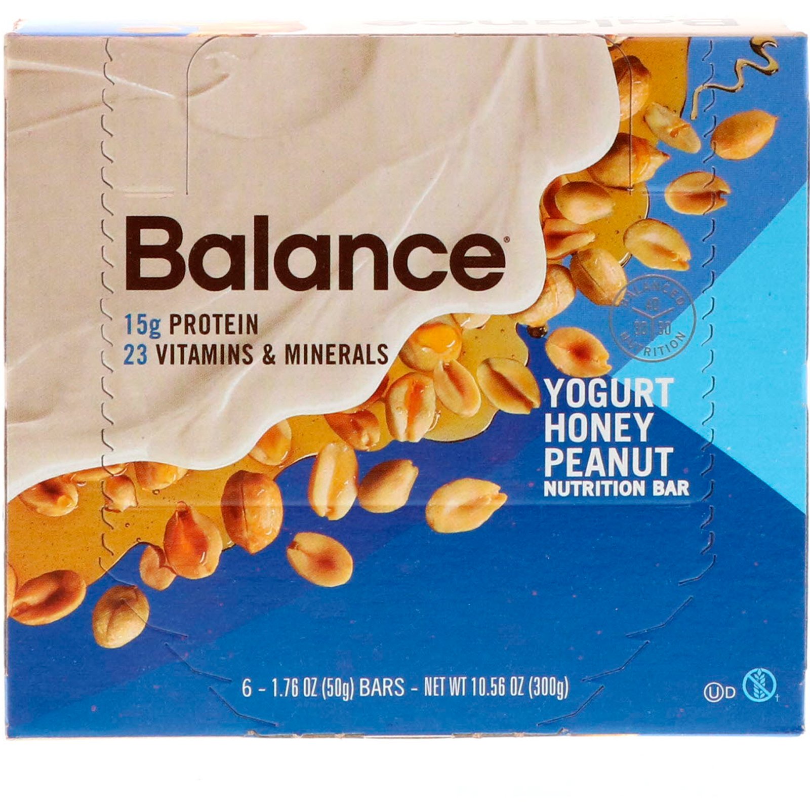 Comprar Balance Bar, Barra de Nutrição, Iogurte de Mel e Amendoim, 6 Barras, 50 g Cada - Imagem 2