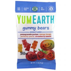 Comprar YumEarth, Ursos de goma, Sabores variados, 12 pacotes, (71 g) 2,5 oz cada
