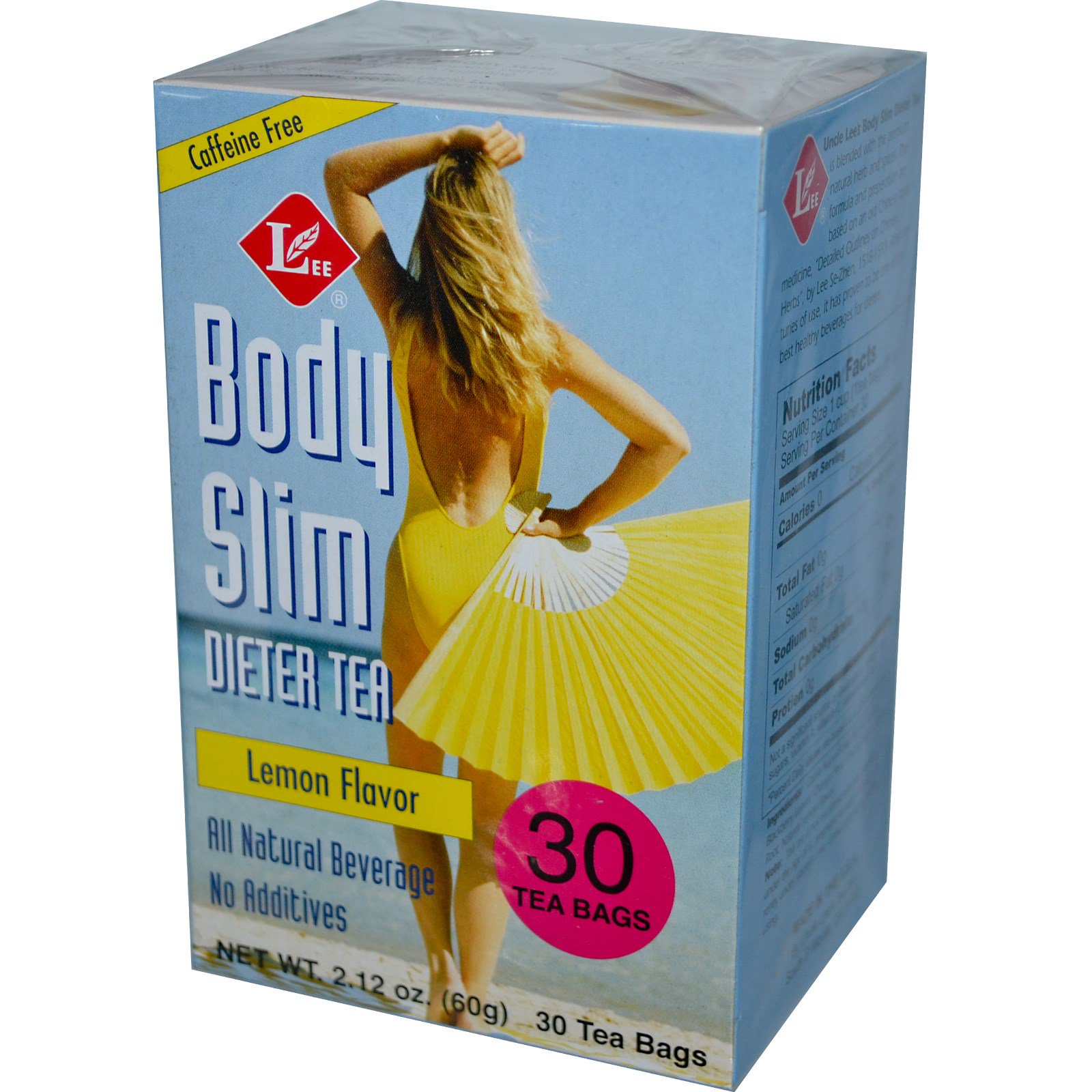 Comprar Uncle Lee's Tea, Body Slim Chá Dietético, Sem Cafeína, Sabor de Limão, 30 Saquinhos de Chá, 2.12 oz (60 g)