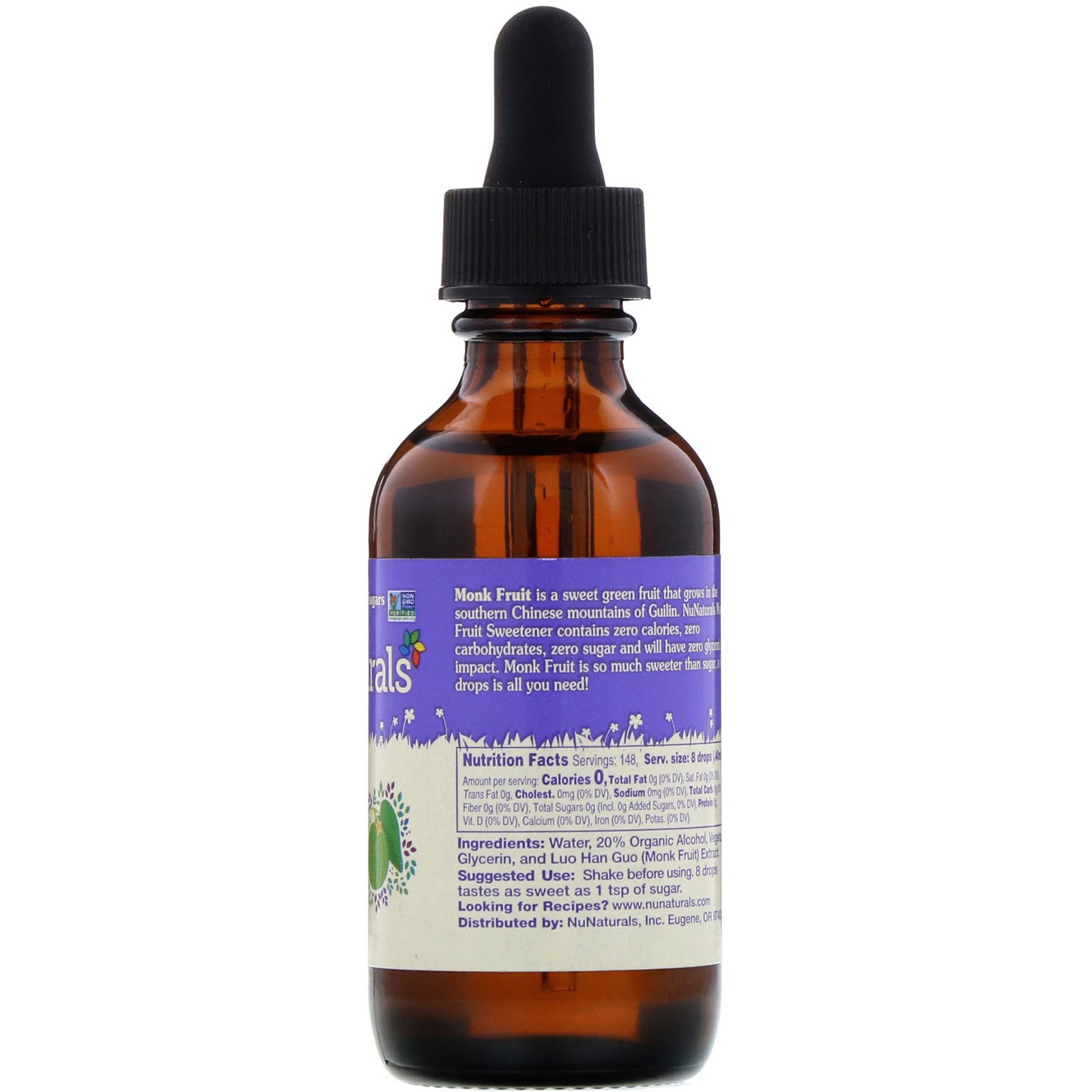Comprar NuNaturals, Monk Fruit Sweetener, 2 oz (59 ml) - Imagem 2