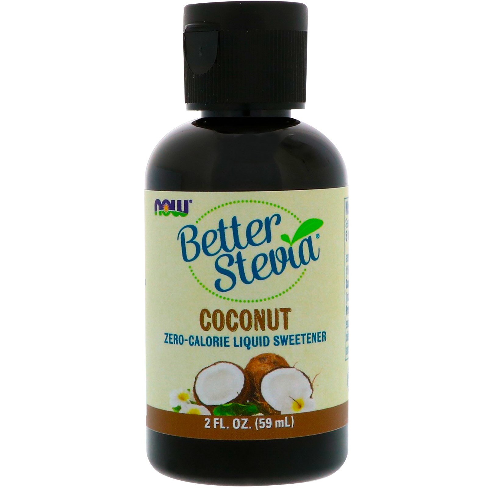 Comprar Now Foods, Better Stevia, Zero-Calorie Liquid Sweetener, Coconut, 2 fl oz (59 ml)